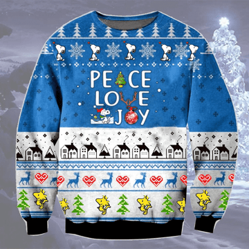 Peace Love Joy Christmas Ugly Christmas Sweater