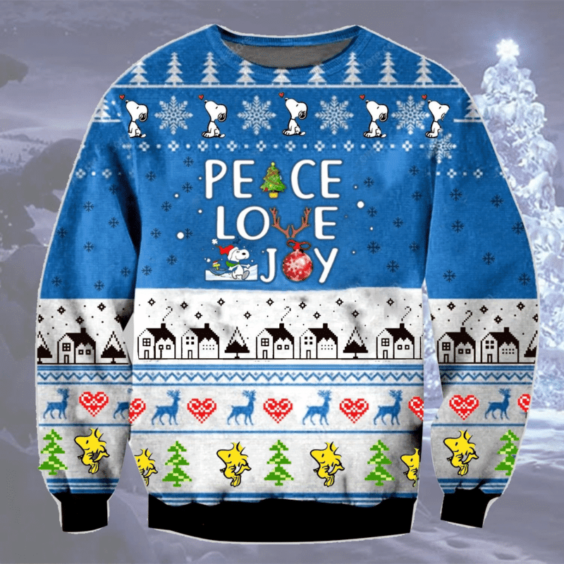 Peace Love Joy Christmas Ugly Christmas Sweater