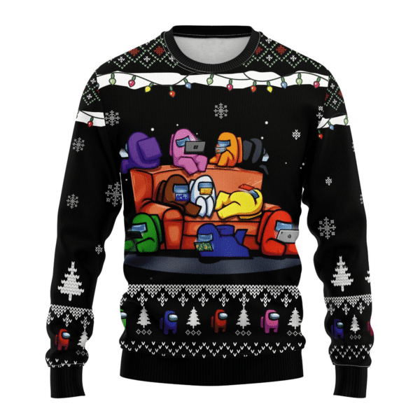 Among Us 10 Ugly Sweater Gifts, Among Us Gift Fan Ugly Sweater 130