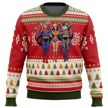 Batman Superman Wonder Woman Ugly Sweater Gifts, Batman Dc Gift Fan Ugly Sweater