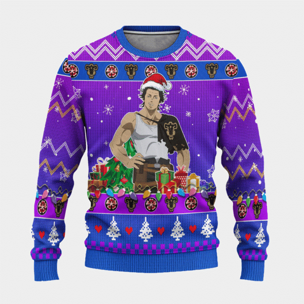 Black Clover Anime Sukehiro Yami 19 Ugly Sweater Gifts, Black Clover Anime Gift Fan Ugly Sweater 502
