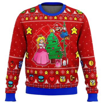 Super Mario Nintendo 5 Ugly Sweater Gifts, Super Mario Nintendo Gift Fan Ugly Sweater 570