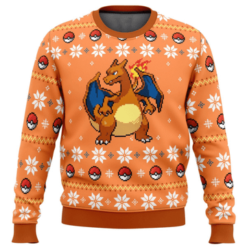 Pokemon Anime Blaze Charizard 17 Ugly Sweater Gifts, Pokemon Anime Gift Fan Ugly Sweater 234