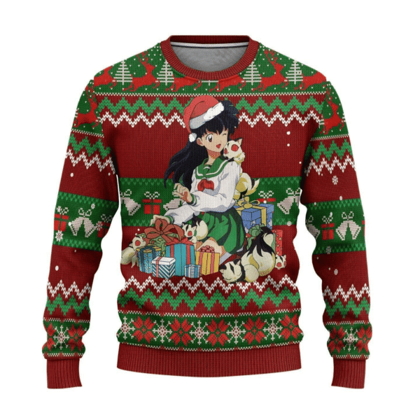 Inuyasha Anime Kagome 11 Ugly Sweater Gifts, Inuyasha Anime Gift Fan Ugly Sweater 93