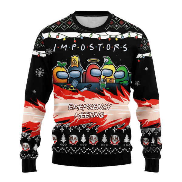 Among Us 11 Ugly Sweater Gifts, Among Us Gift Fan Ugly Sweater 683