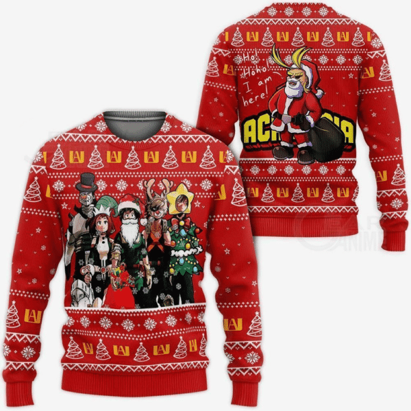 My Hero Academia Anime 13 Ugly Sweater Gifts, My Hero Academia Anime Gift Fan Ugly Sweater 839