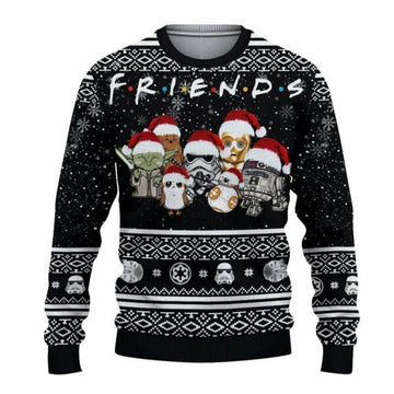 Star Wars Friends Ugly Sweater, Star Wars Friends Christmas Gift, Star Wars Friends Shirt 500