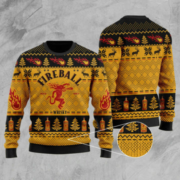 Fireball Cinnamon Ugly Christmas Sweater