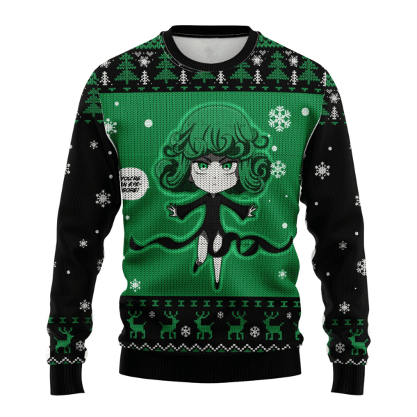 One Punch Man Anime Tatsumaki 13 Ugly Sweater Gifts, One Punch Man Anime Gift Fan Ugly Sweater 208