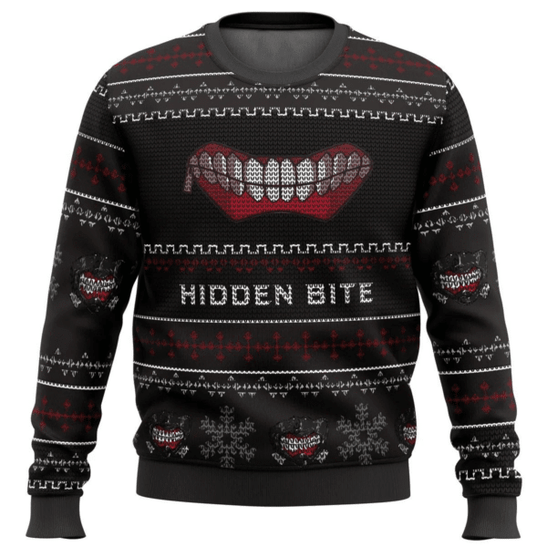 Tokyo Ghoul Anime Hidden Bite 2 Ugly Sweater Gifts, Tokyo Ghoul Anime Gift Fan Ugly Sweater 513