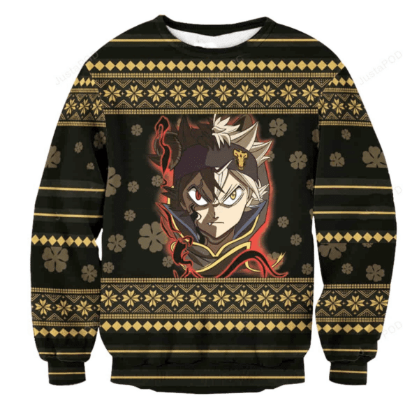 Black Clover Anime 7 Ugly Sweater Gifts, Black Clover Anime Gift Fan Ugly Sweater 13