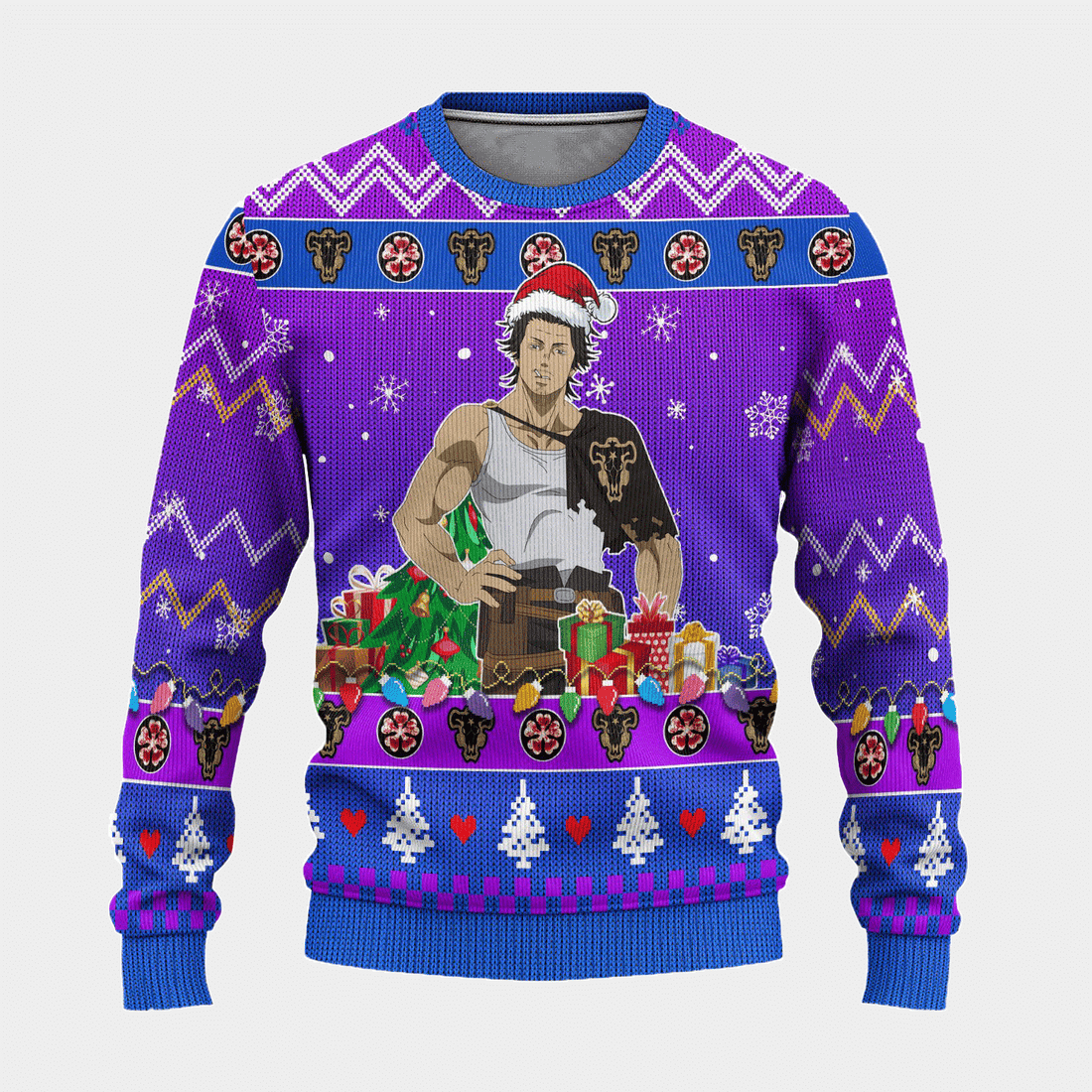 Black Clover Anime Sukehiro Yami 19 Ugly Sweater Gifts, Black Clover Anime Gift Fan Ugly Sweater