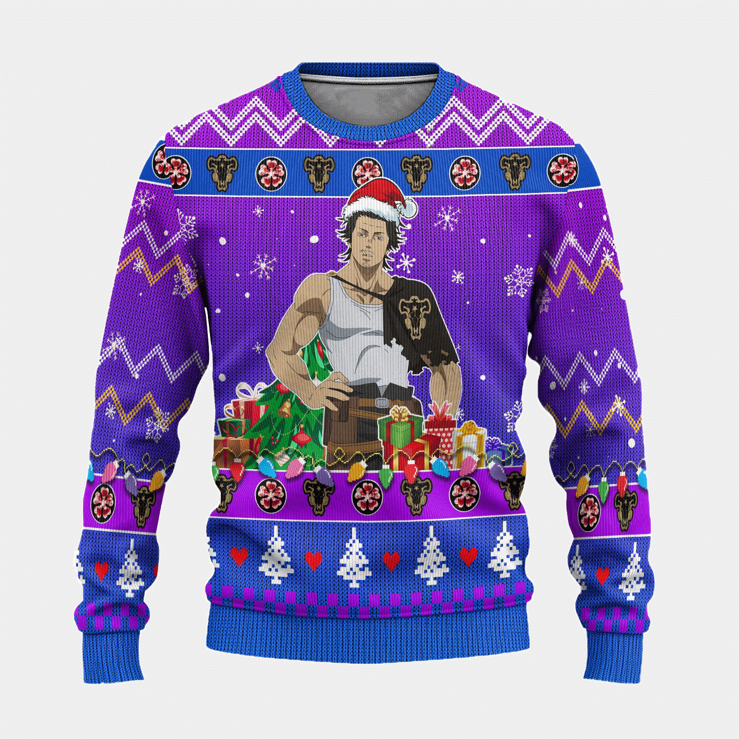 Black Clover Anime Sukehiro Yami 19 Ugly Sweater Gifts, Black Clover Anime Gift Fan Ugly Sweater