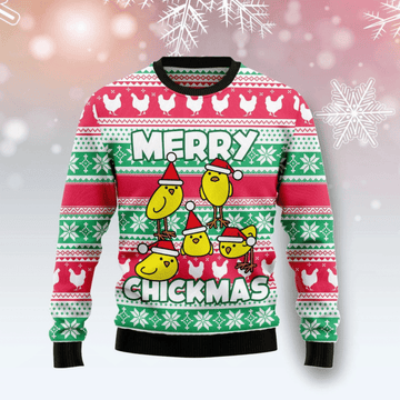 Funny Chicken Merry Chickmas Ugly Christmas Sweater