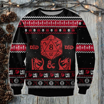 Merry Christmas Gift Lord Of The Rings Dragon Sweater