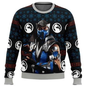 Mortal Kombat Sub Zero Ugly Sweater Gifts, Mortal Kombat Gift Fan Ugly Sweater 46