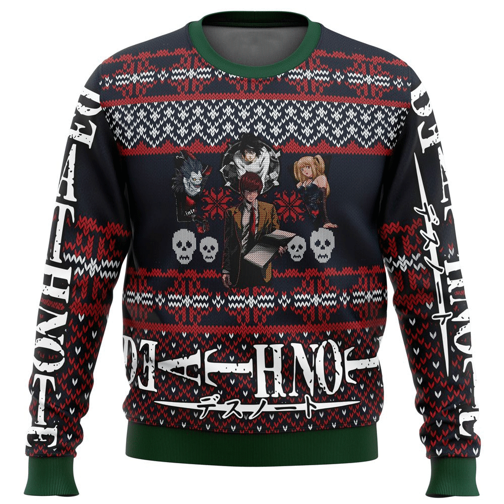 Death Note Anime 3 Ugly Sweater Gifts, Death Note Anime Gift Fan Ugly Sweater