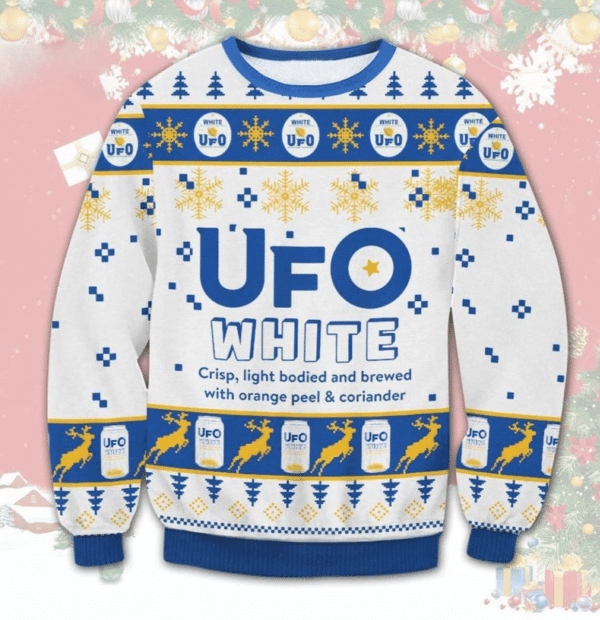 Ufo White Beer Ugly Sweater Gifts, Ufo White Beer Gift Fan Ugly Sweater 660
