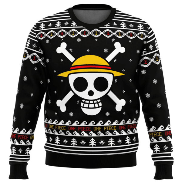 One Piece Anime Straw Hat Priate 27 Ugly Sweater Gifts, One Piece Anime Gift Fan Ugly Sweater 38