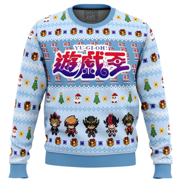 Yugioh Deck The Halls Ugly Sweater Gifts, Yugioh Deck The Halls Gift Fan Ugly Sweater 58