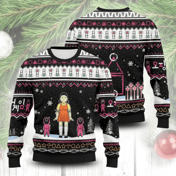 Squid Game Series 1 Ugly Sweater Gifts, Squid Game Series Gift Fan Ugly Sweater 648