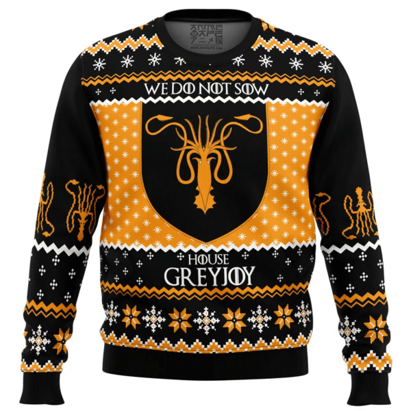 Game Of Thrones House Greyjoy Ugly Sweater Gifts, Game Of Thrones House Greyjoy Gift Fan Ugly Sweater 68