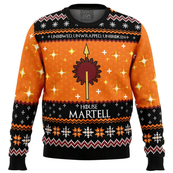 Game Of Thrones House Martell Ugly Sweater Gifts, Game Of Thrones House Martell Gift Fan Ugly Sweater 724