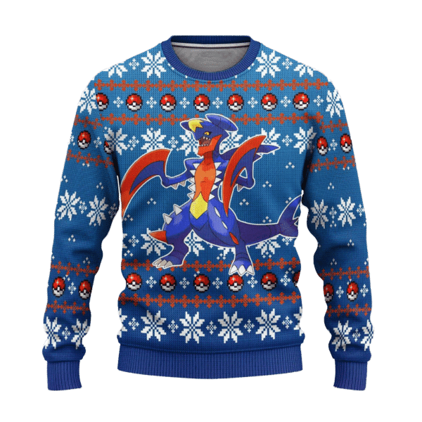Pokemon Anime Garchomp 55 Ugly Sweater, Pokemon Anime Gift Fan Ugly Sweater 491