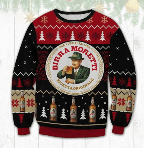 Birra Moretti Beer Ugly Sweater Gifts, Birra Moretti Beer Gift Fan Ugly Sweater 218