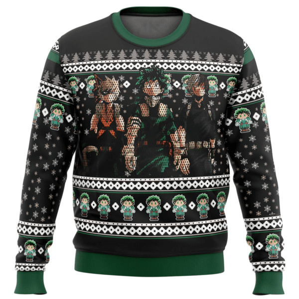 My Hero Academia Anime 17 Ugly Sweater Gifts, My Hero Academia Anime Gift Fan Ugly Sweater 511