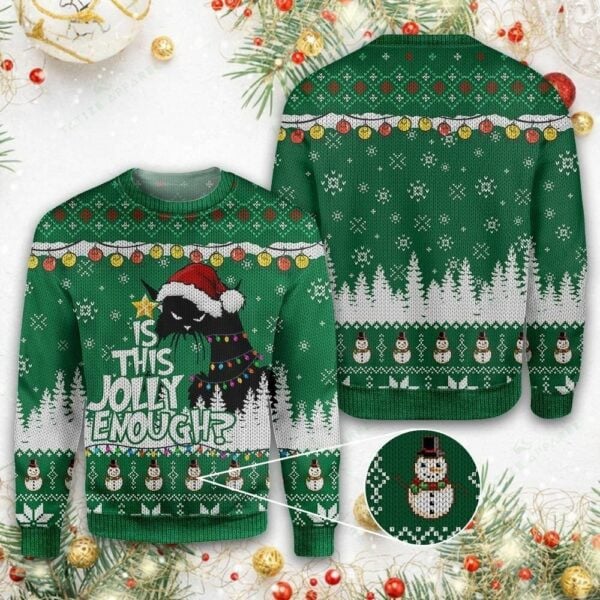 Grumpy Cat Is This Jolly Enough Ugly Sweater, Grumpy Cat Is This Jolly Enough Christmas Shirt 760