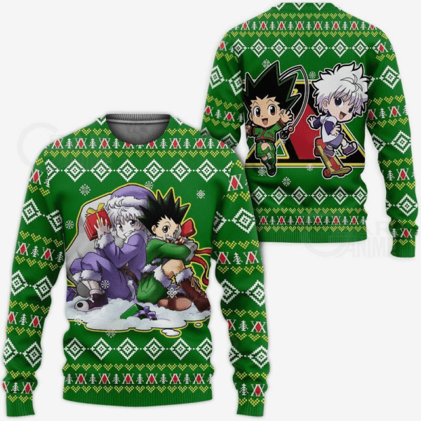 Hunter X Hunter Anime Gon Killua 8 Ugly Sweater, Hunter X Hunter Anime Gift Fan Ugly Sweater 517