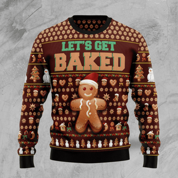 Let?s Get Baked Xmas Ugly Christmas Sweater