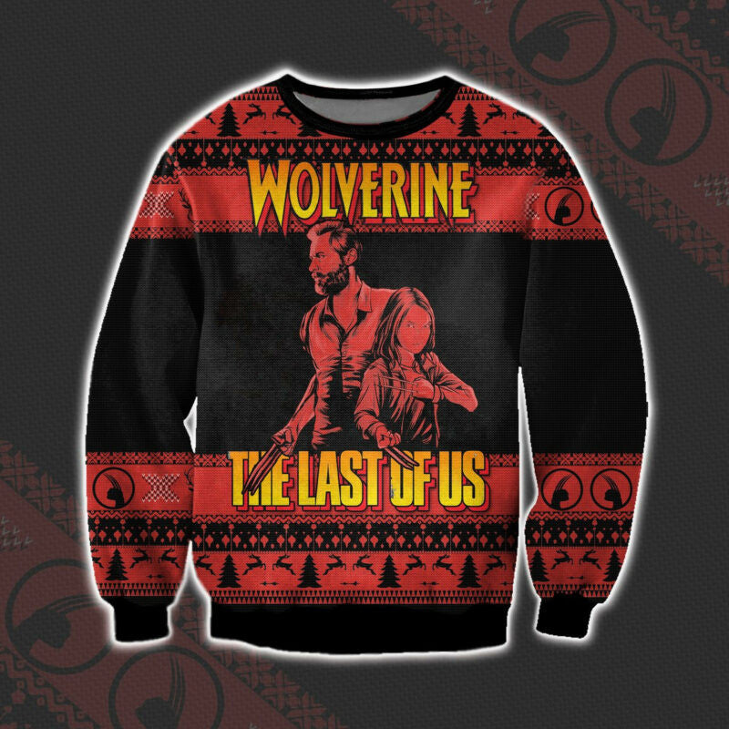 Wolverine Logan And Laura The Last Of Us Ugly Christmas Sweater