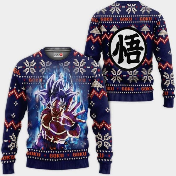 Goku Ultra Instinct Ugly Christmas Sweater Anime Dragon Ball Xmas 1k125 Gifts ,dragon Ball Anime Xmas Christmas Gift Fan 525