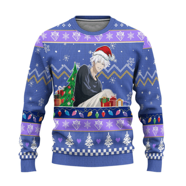 Jujutsu Kaisen Anime Satoru Gojo 12 Ugly Sweater Gifts, Jujutsu Kaisen Anime Gift Fan Ugly Sweater 921