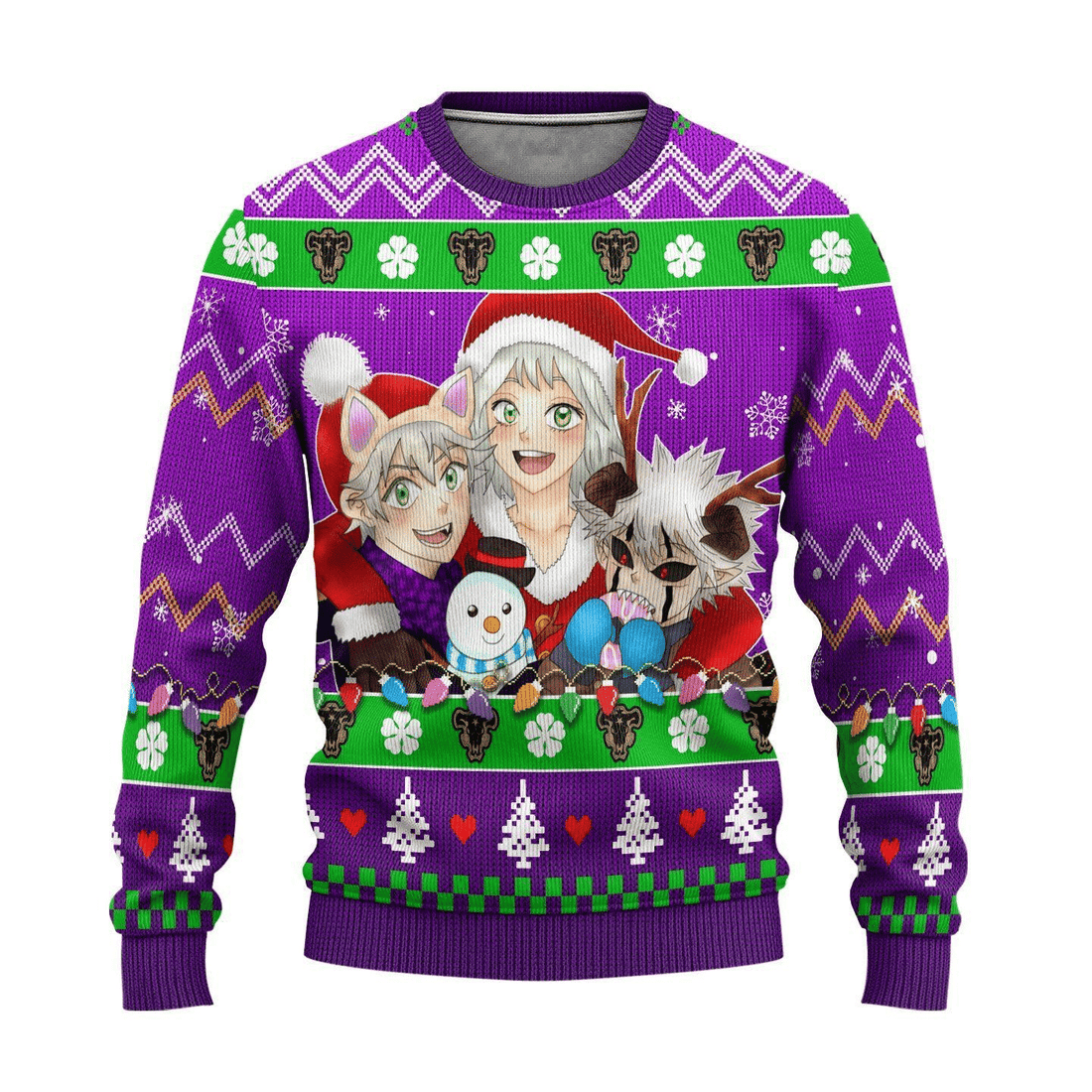 Black Clover Anime 6 Ugly Sweater Gifts, Black Clover Anime Gift Fan Ugly Sweater
