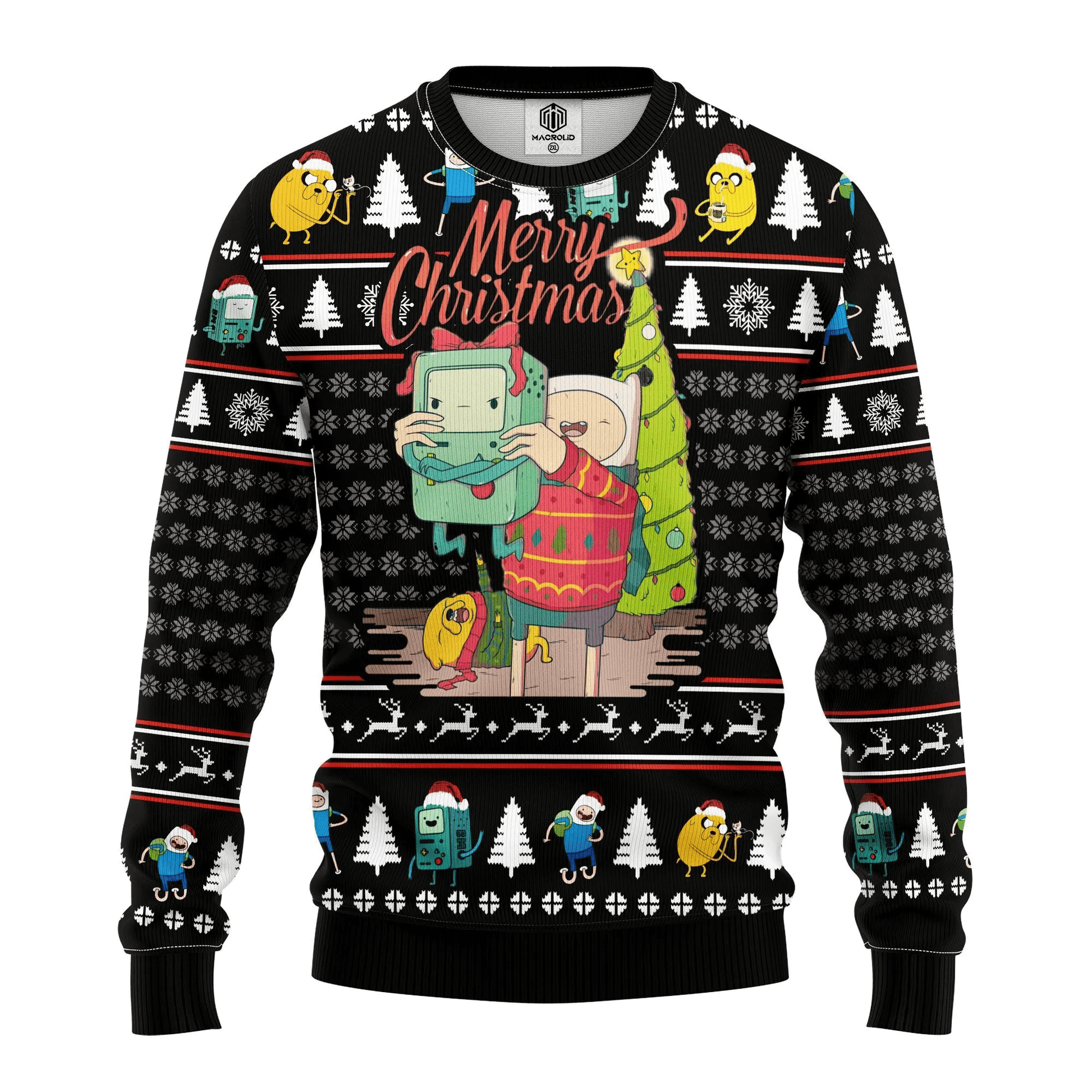 Aventure Time Merry Xmas Gift Ugly Christmas Sweater 339