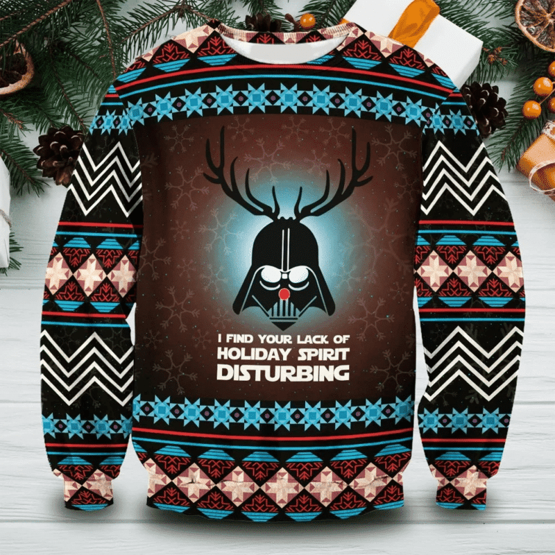 Merry Sithmas I Find Your Lack Of Holiday Spirit Disturbing Ugly Christmas Sweater