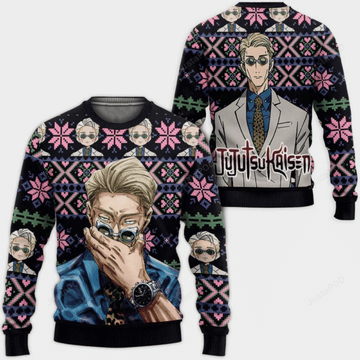 Jujutsu Kaisen Anime Kento Nanami 10 Ugly Sweater Gifts, Jujutsu Kaisen Anime Gift Fan Ugly Sweater 657