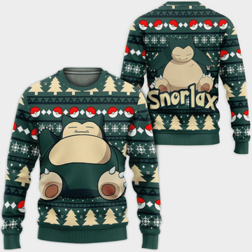 Pokemon Anime Snorlax 42 Ugly Sweater, Pokemon Anime Gift Fan Ugly Sweater 938