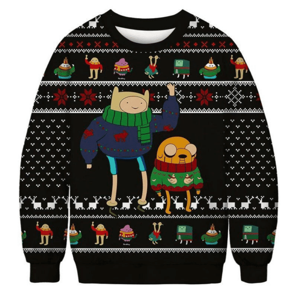 Adventure Time 1 Ugly Sweater Gifts, Adventure Time Gift Fan Ugly Sweater 258