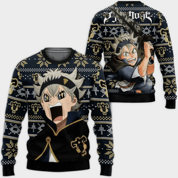 Black Clover Anime Asta 12 Ugly Sweater Gifts, Black Clover Anime Gift Fan Ugly Sweater 603