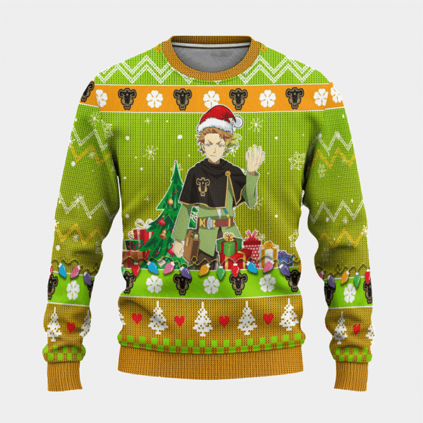 Black Clover Anime Finral Roulacase 21 Ugly Sweater Gifts, Black Clover Anime Gift Fan Ugly Sweater 298