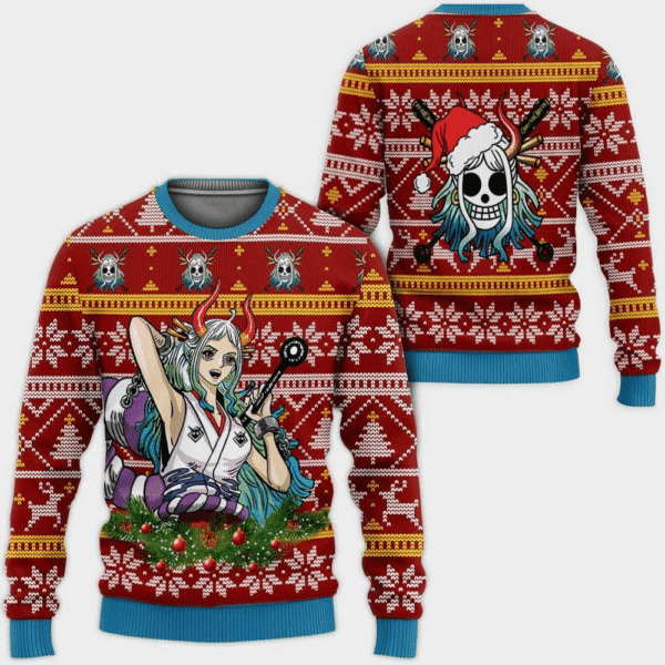 One Piece Anime Yamato 51 Ugly Sweater, One Piece Anime Gift Fan Ugly Sweater 776