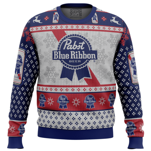 Pabst Blue Ribbon Beer Ugly Sweater Gifts, Pabst Blue Ribbon Beer Gift Fan Ugly Sweater 85