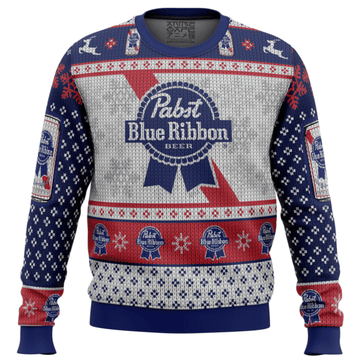 Pabst Blue Ribbon Beer Ugly Sweater Gifts, Pabst Blue Ribbon Beer Gift Fan Ugly Sweater 85