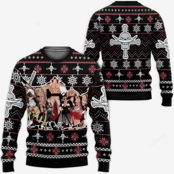 One Piece Anime 5 Ugly Sweater, One Piece Anime Gift Fan Ugly Sweater 619
