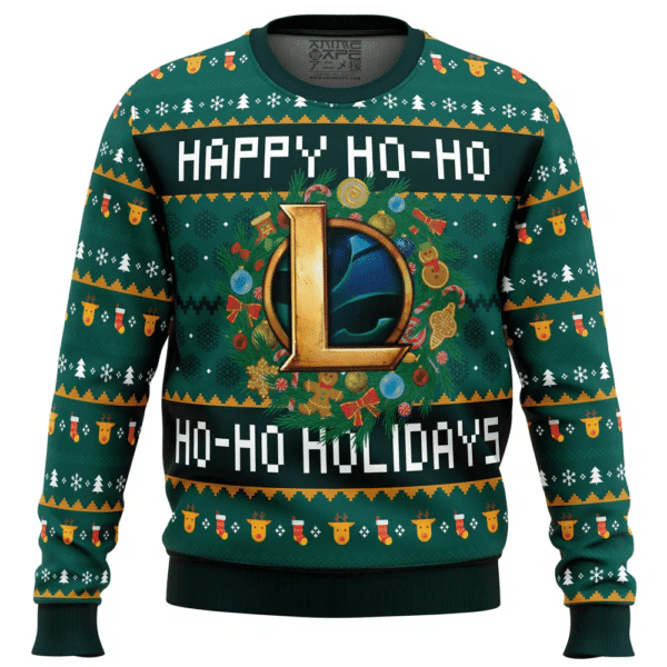Happy Ho Ho Ho Holidays The Legend Of Zelda Ugly Sweater Gifts, The Legend Of Zelda Gift Fan Ugly Sweater 694