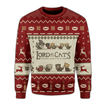 Lord Of The Cat Cute Cat Ugly Christmas Sweater